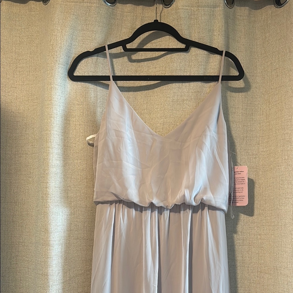 Azazie Light Gray Wedding Dress